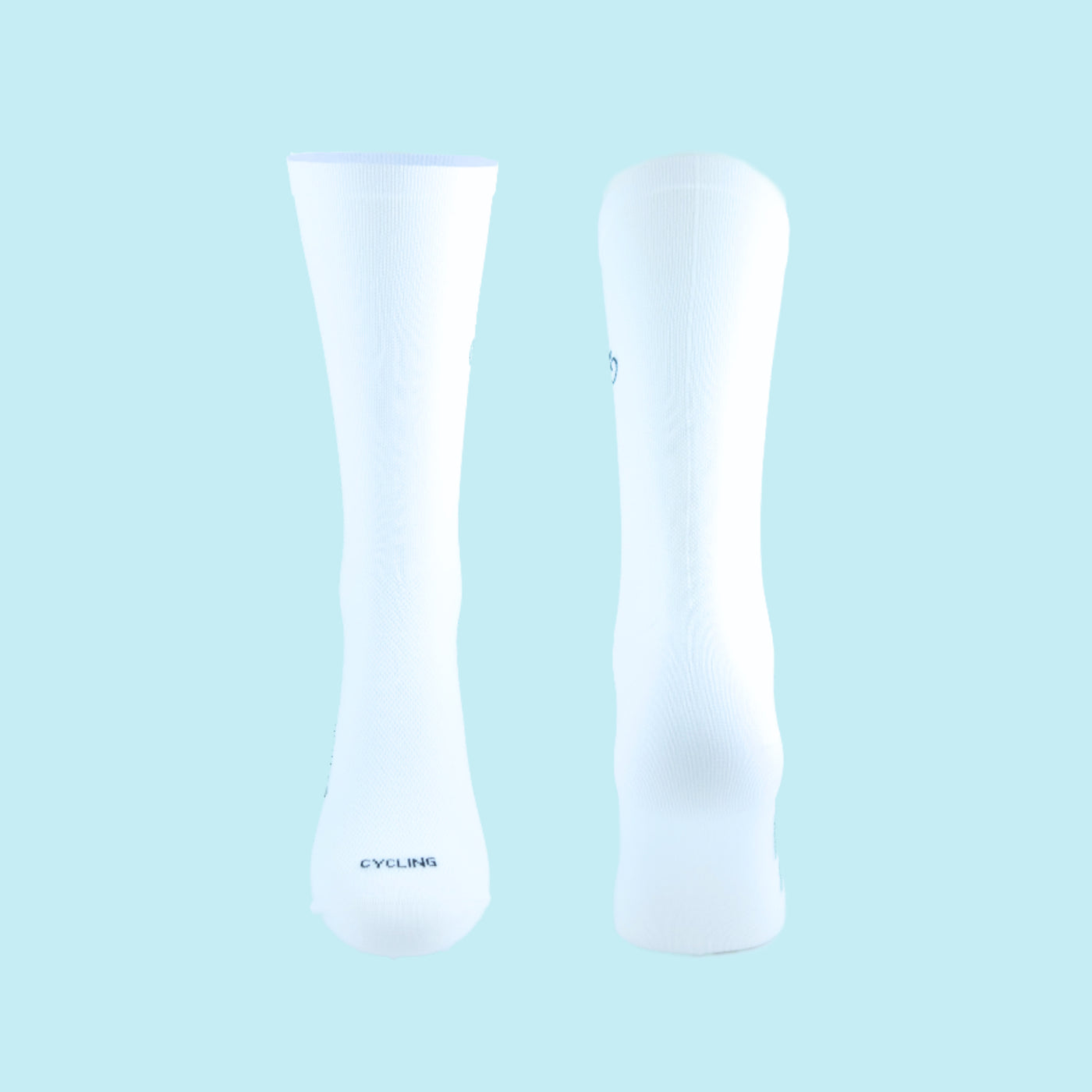 Fietssokken met borduur - Fietsjes print - Wit - Maat 39 tot 45+