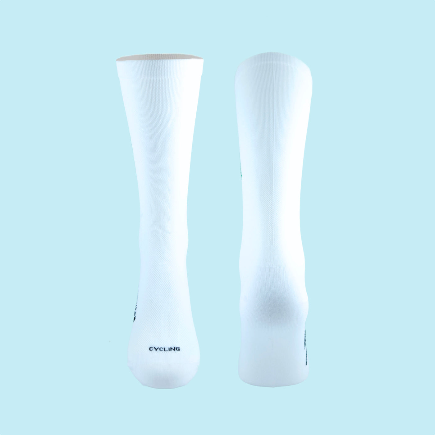 Fietssokken met borduur - Groningen Print - Groen/Wit - Maat 39 tot 45+