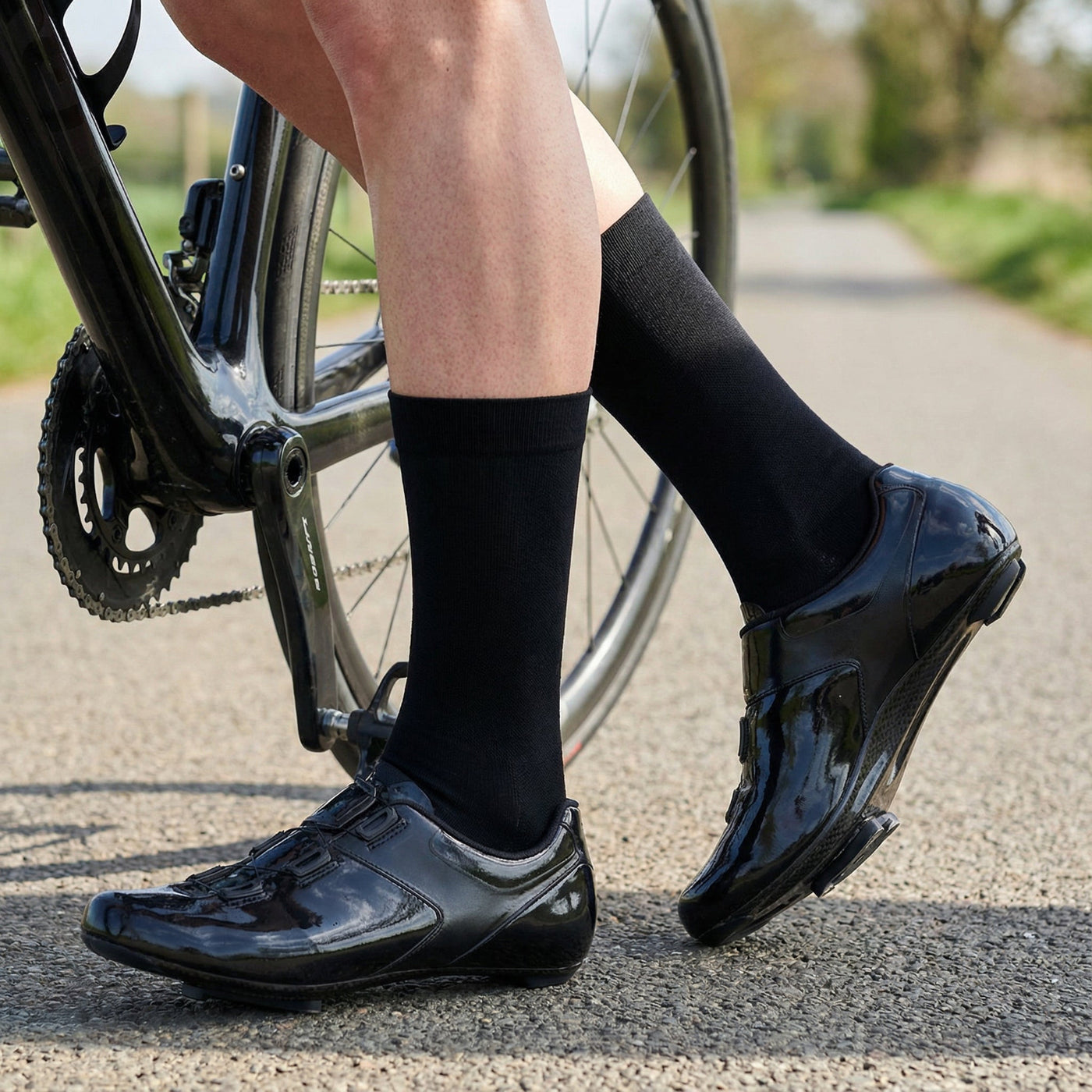 Fietssokken - 3 pack - Zwart - Maat 39 tot 45+