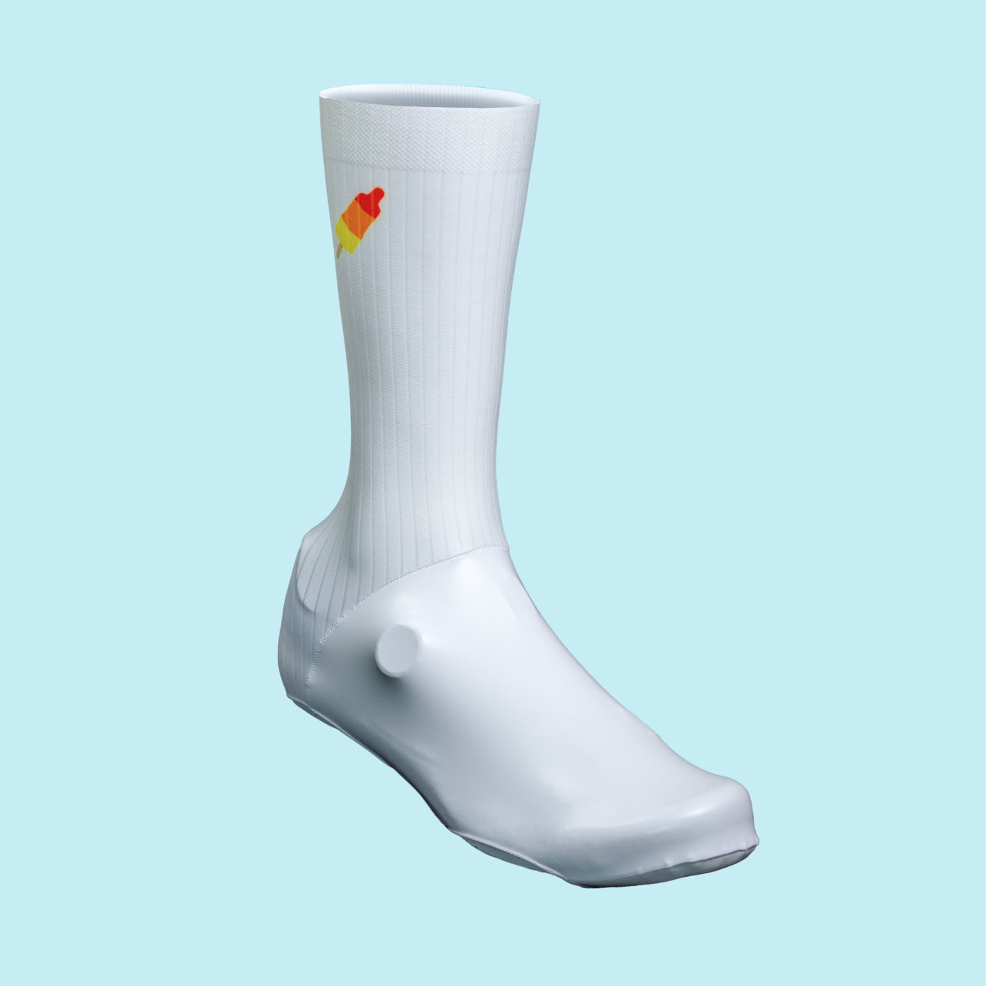 Aero overschoenen - Ijsjes print - Wit