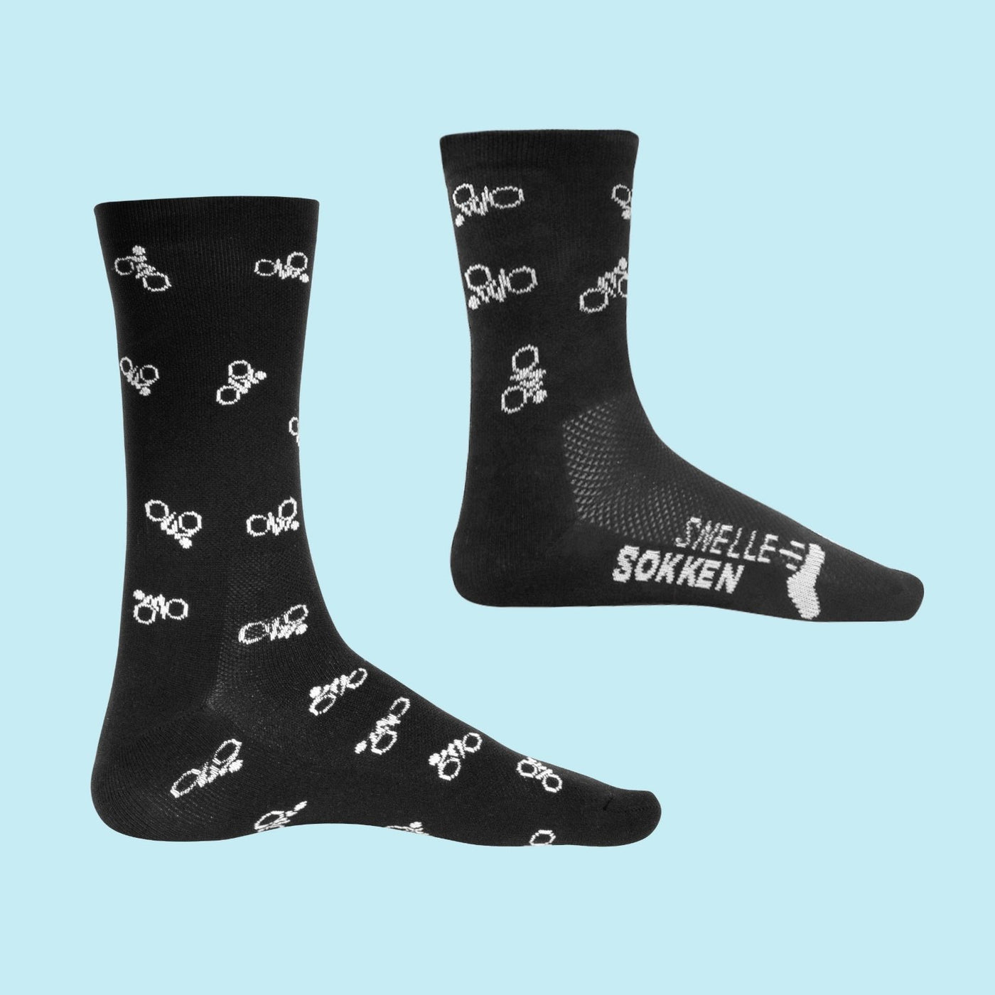 Fietssokken - biker print - matching ouder/ kind