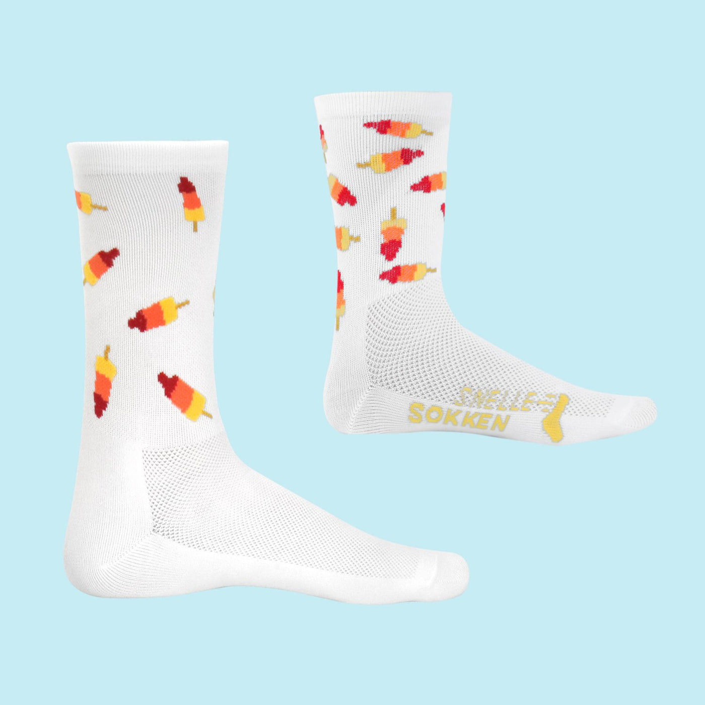 Fietssokken - ice cream print - matching ouder/ kind