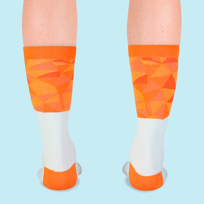 Fietssokken - Stichting Hartekind - Wit/Oranje